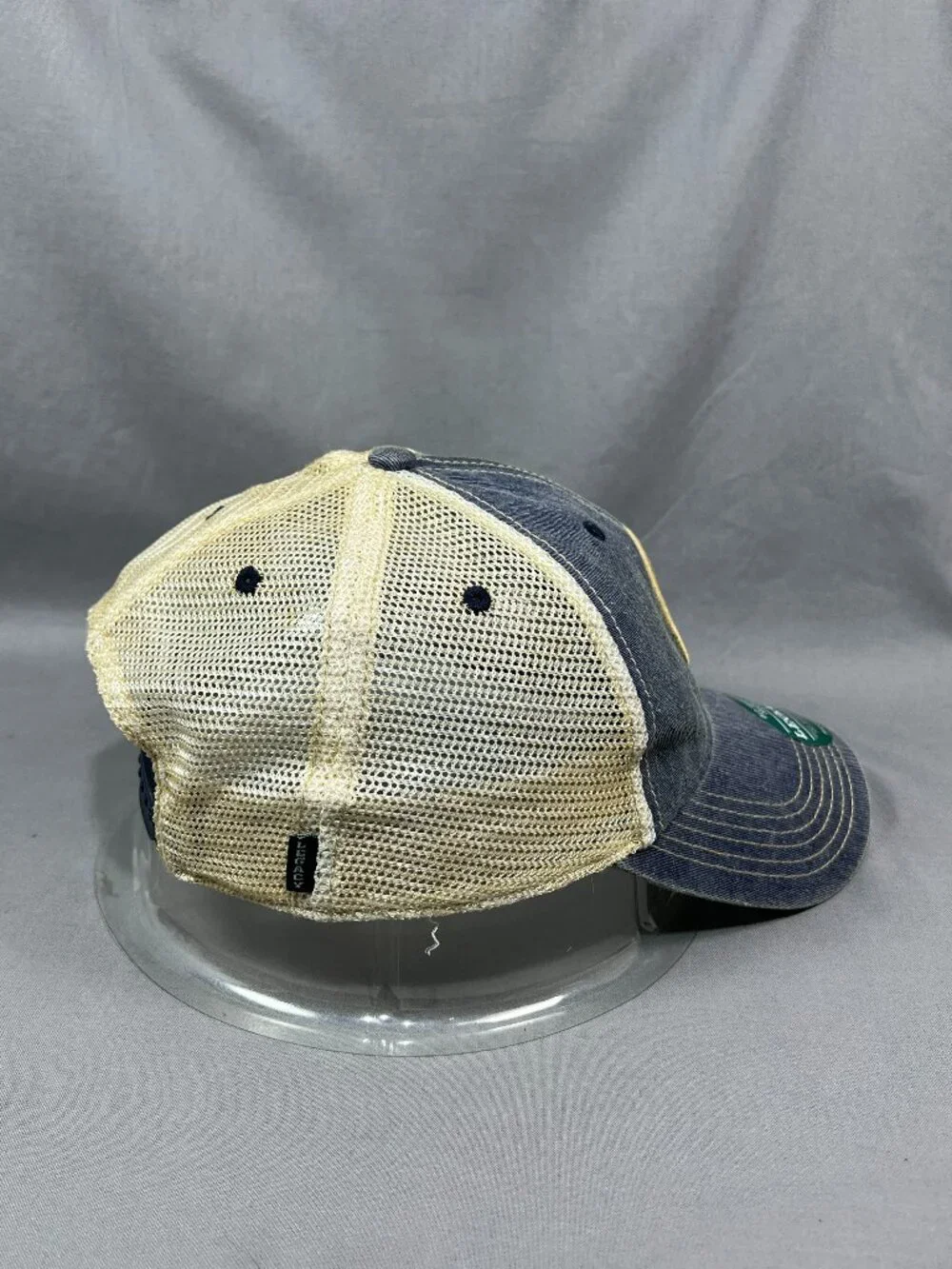 Garth Brooks Concert Notre Dame Legacy Trucker Hat Blue Cream Snapback Dad Cap